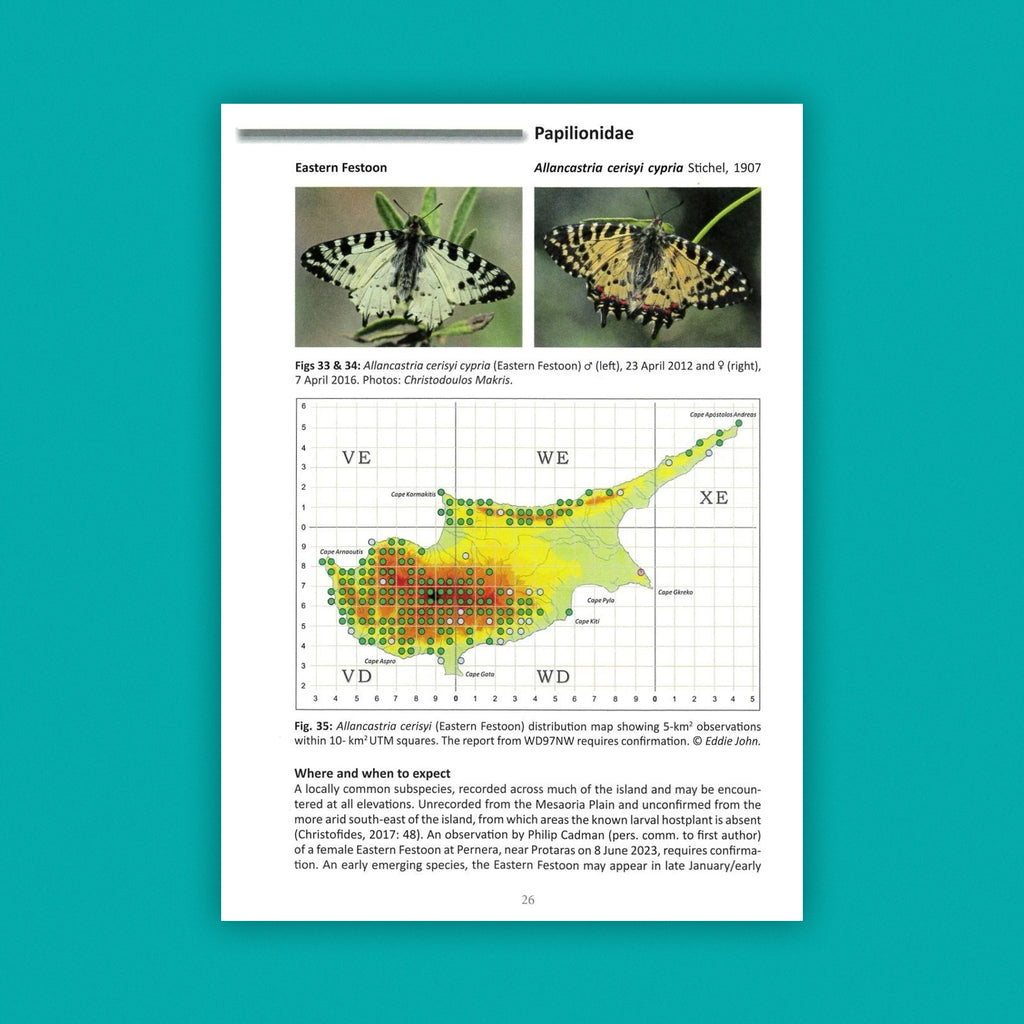 Field Guide to the Butterflies of Cyprus with Distribution Maps